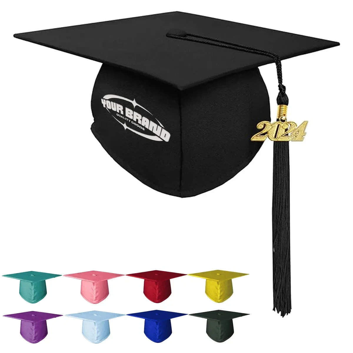 2024 Tassel Matte Graduation Cap for High School & Bachelor 1