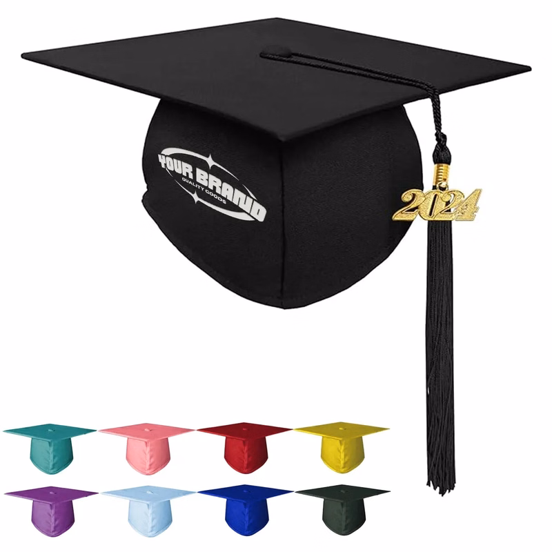 2024 Tassel Matte Graduation Cap for High School & Bachelor