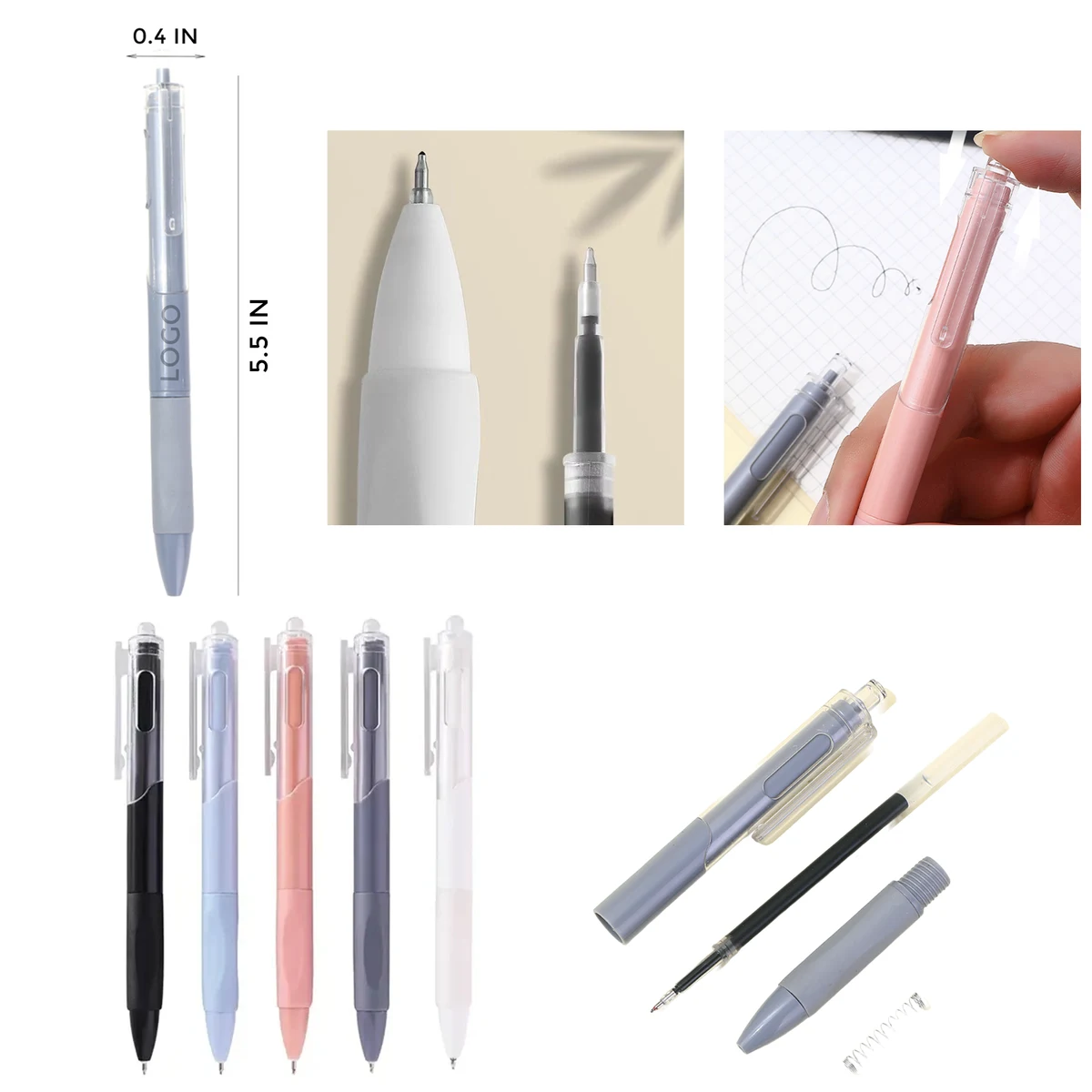 MOQ 10 PCS Durable Click Ballpoint Pen 1