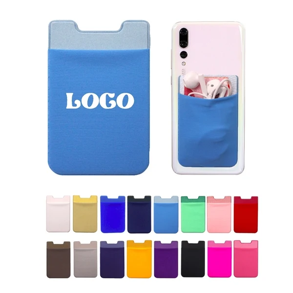 Custom 3.5 Inch Stretch Lycra Phone Card Wallet — Mobile Device Accessory Giveaway 1