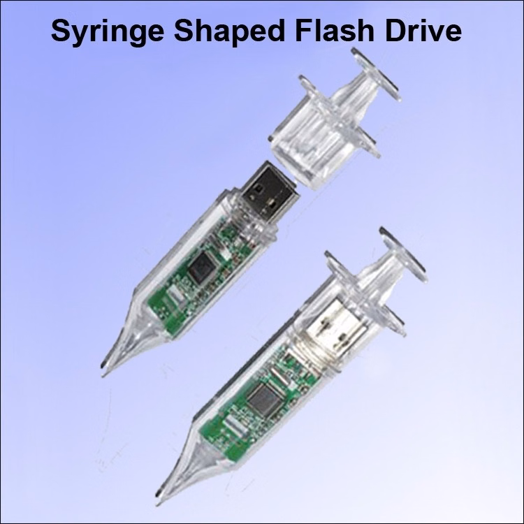 Syringe Shaped Flash Drive / USB -  2 GB Memory