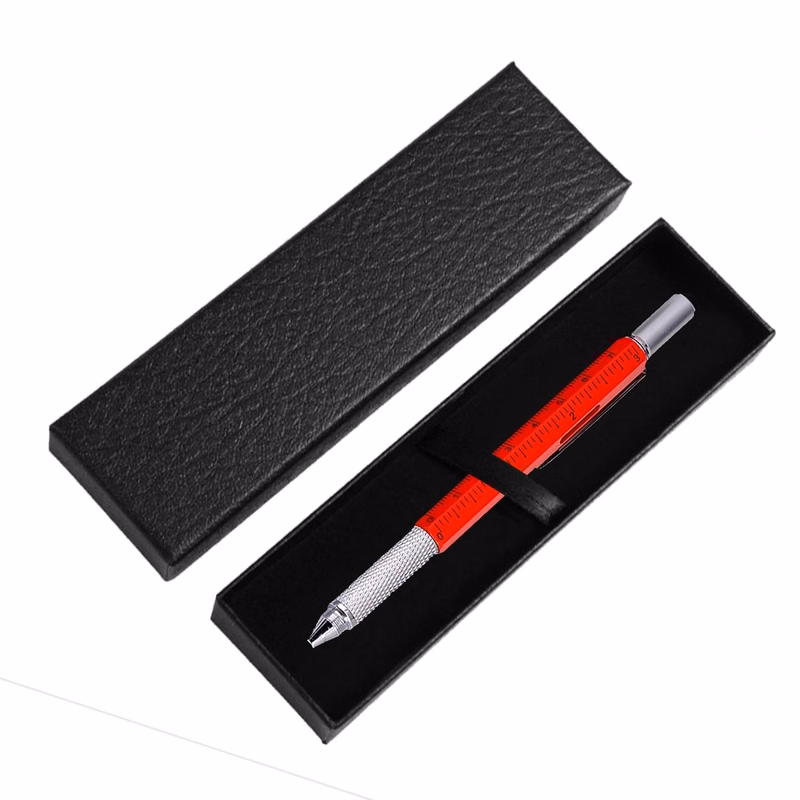 Metal Cute 6 In 1 Tool Multifunction Pen With Gift Box