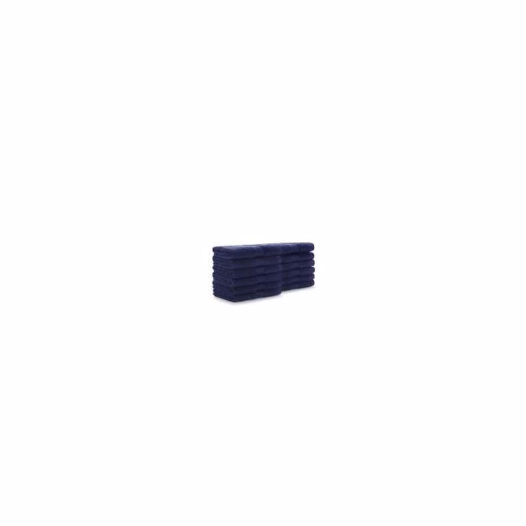 100% Cotton Washcloths - 12 x 12 Navy