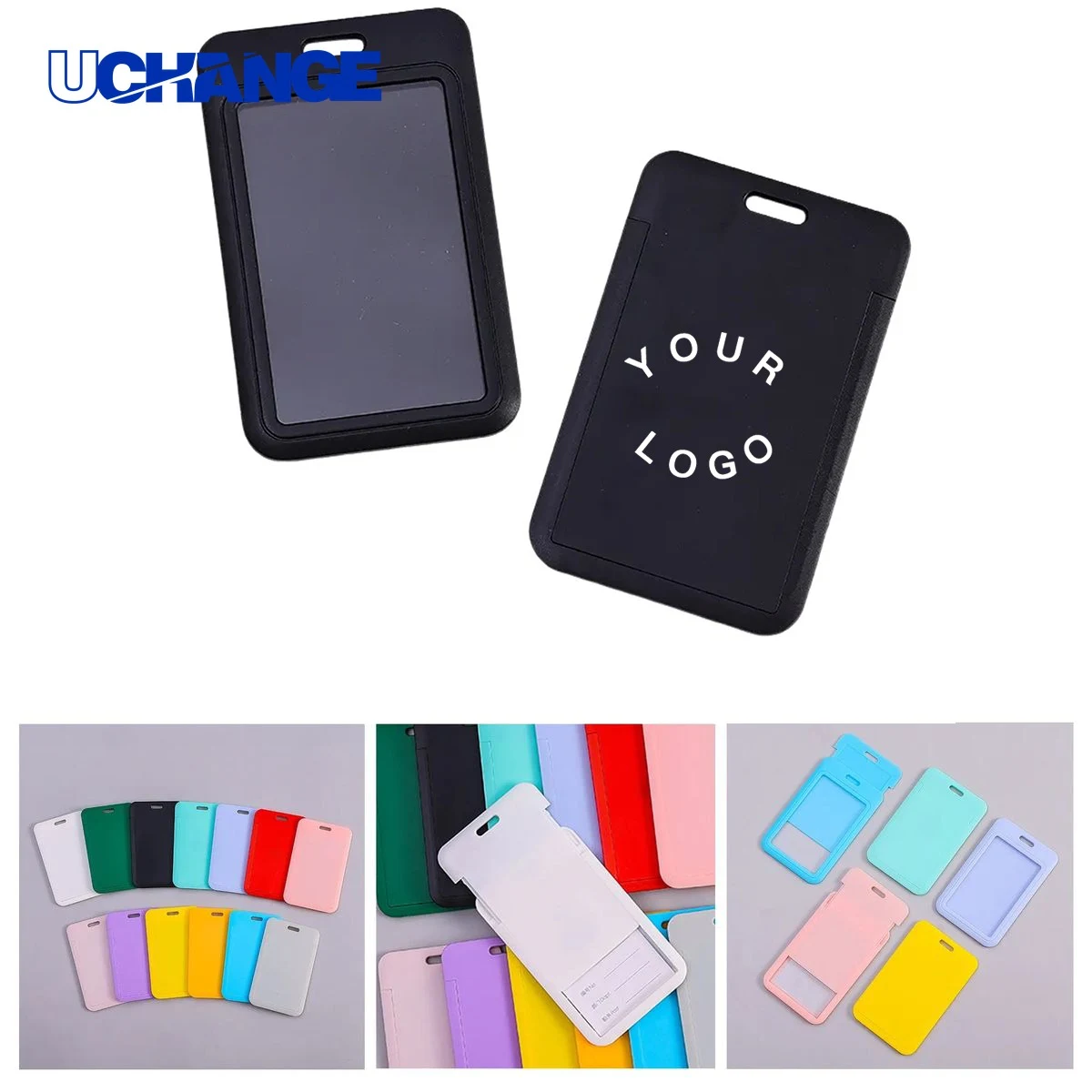 Plastic Name Tag Holder Sleeve Slide Open 1