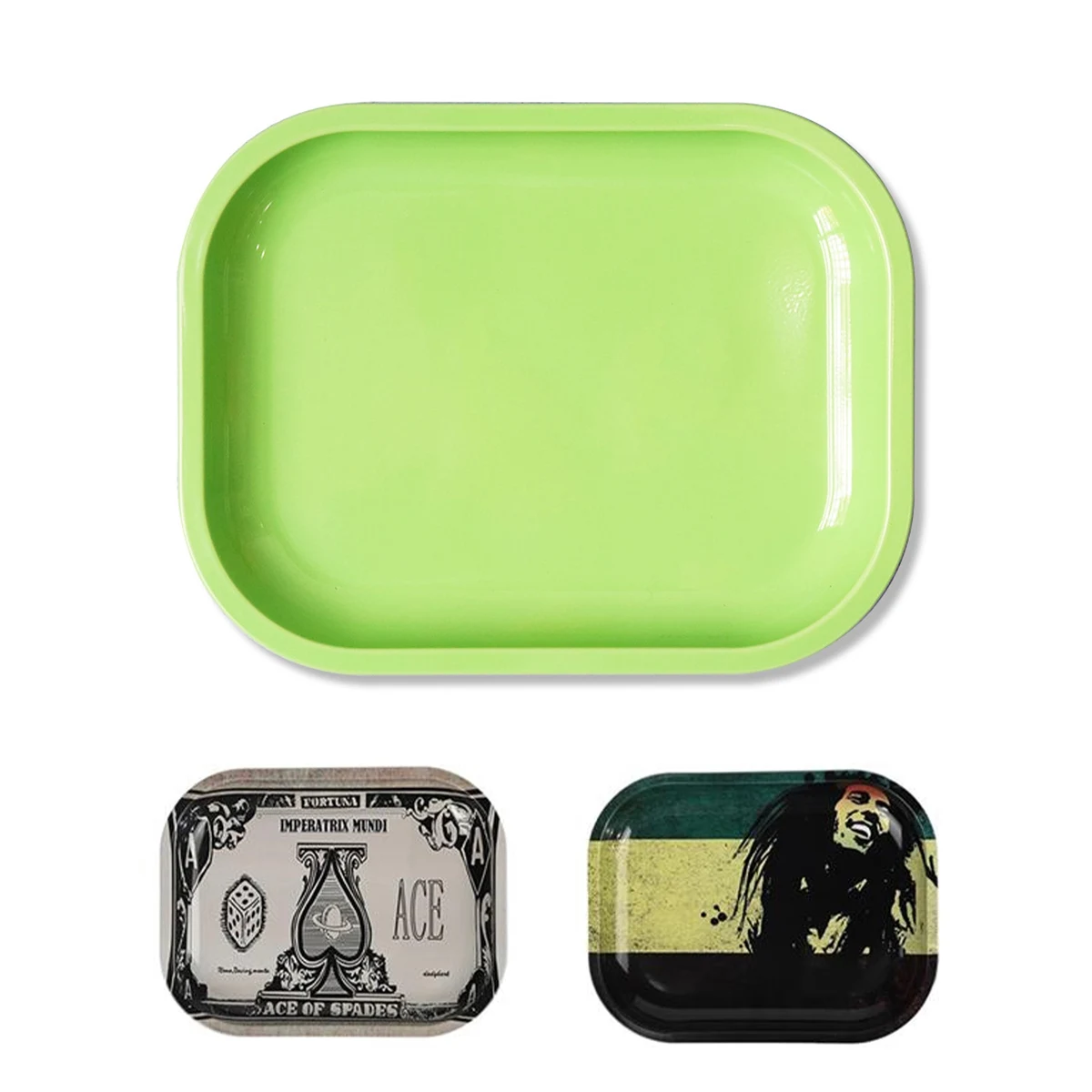 7 x 5.5 Metal Rolling Tray MOQ 200pcs 1