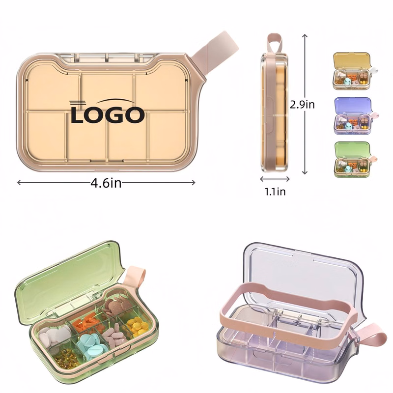 7 Compartment Portable Pill Storage Box