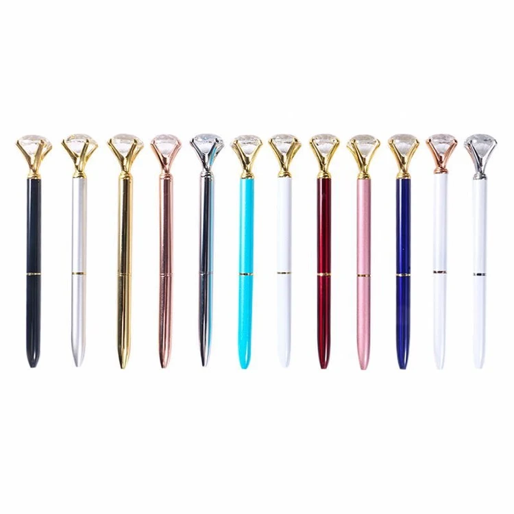 Retractable Metal Crystal Ballpoint Pens 1