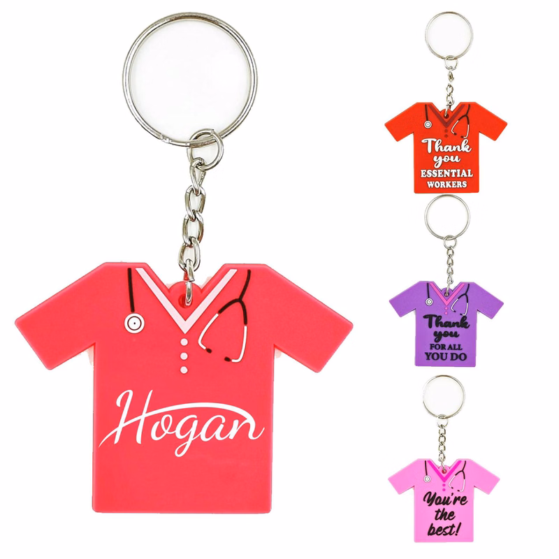 PVC T-Shirt Shaped Key Chain