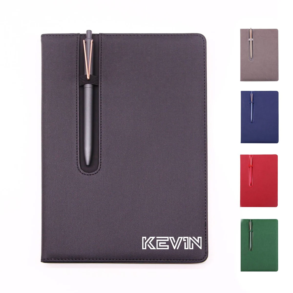 B5 Simple PU Notebook with Pen Slot for Office Use 1
