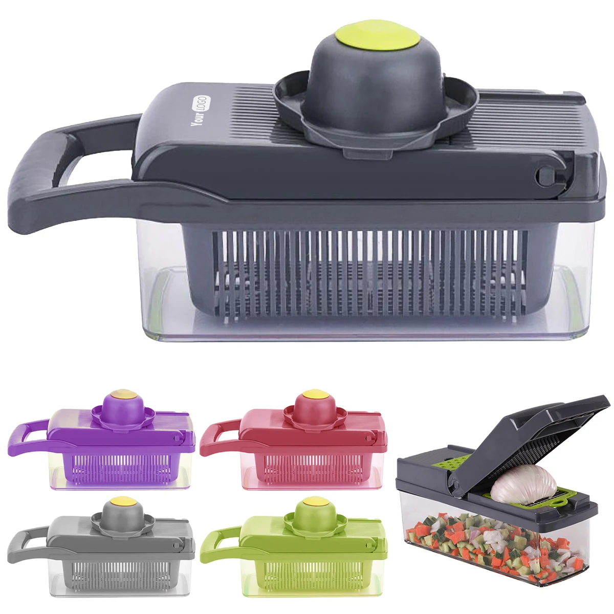 Stainless Steel Multi Functional Vegetable Chopper 1