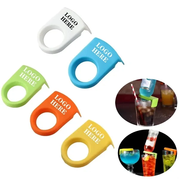 Custom Multi-Drink Clip Holder for Bottles & Glasses — Colorful Barware Promo 1