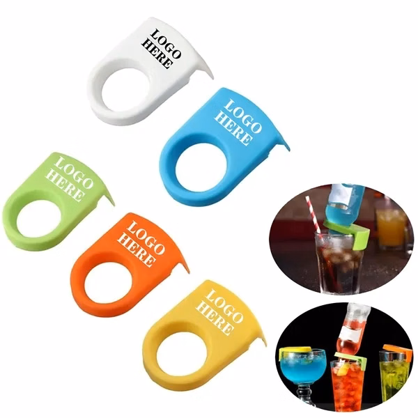 Custom Multi-Drink Clip Holder for Bottles & Glasses — Colorful Barware Promo