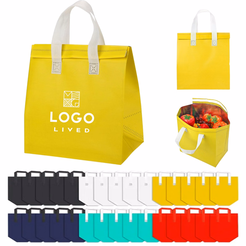 Disposable Insulated Takeout Bags Self sealing Bags Tote Bags