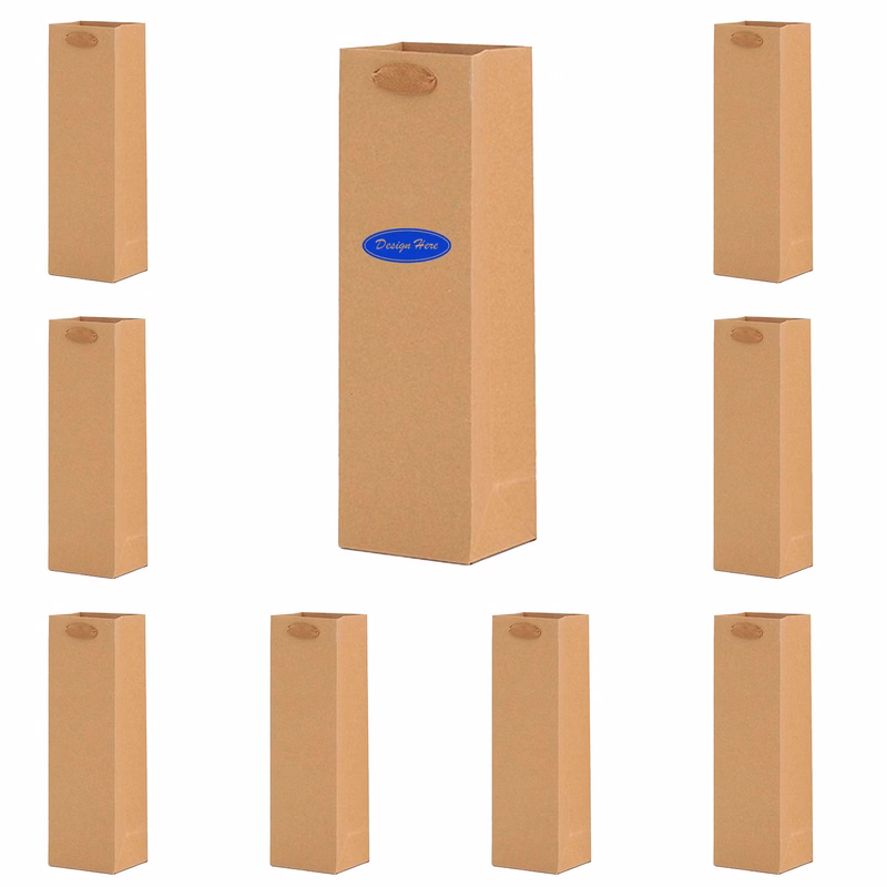 Kraft Wine Gift Bags