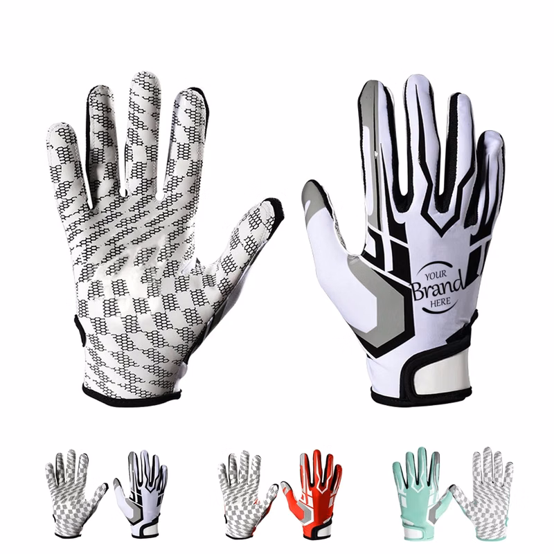 Padded Palm Football Receiver Gloves