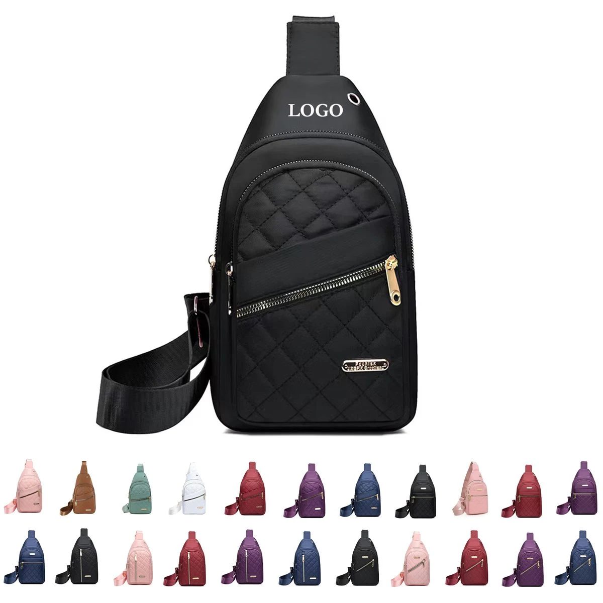 Quilted Crossbody Sling Backpack 1