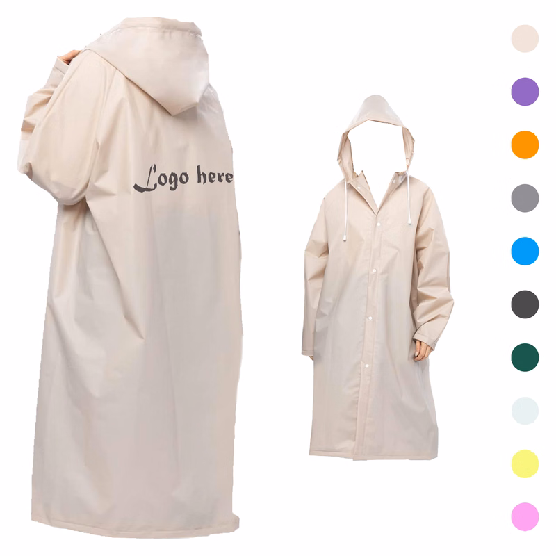 MOQ 10pcs Portable Reusable Raincoat