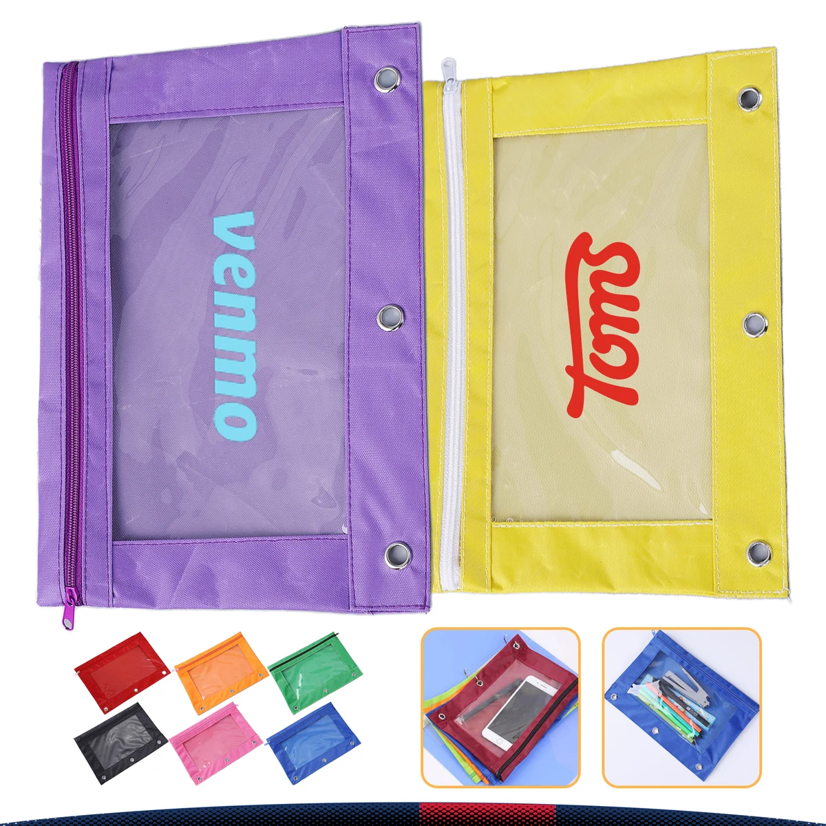 Three Hole Pencil Pouch 1