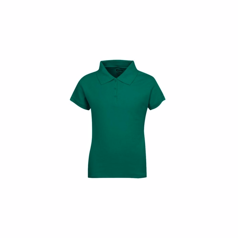 Juniors' Polo Uniform Shirts - Kelly Green Size XL