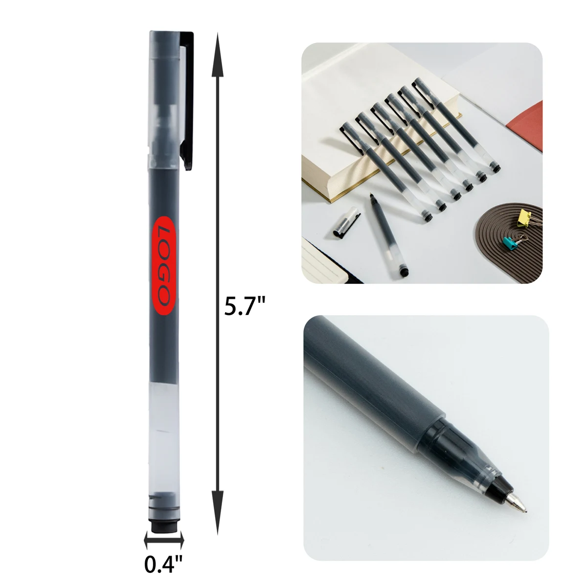 MOQ 50 PCS Smooth Black Signature Pen 1