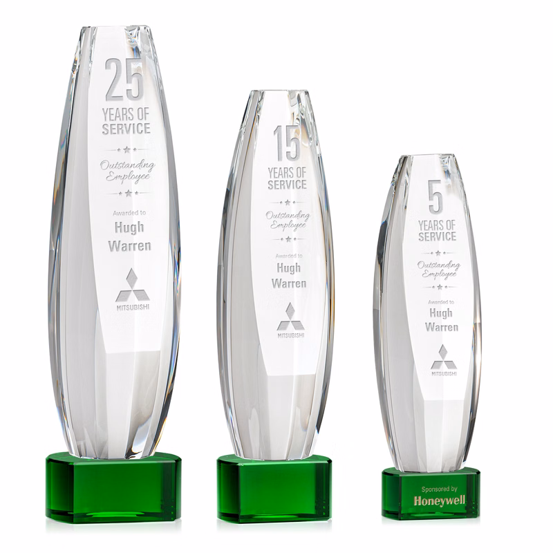 Hoover Award on Paragon Base - Green