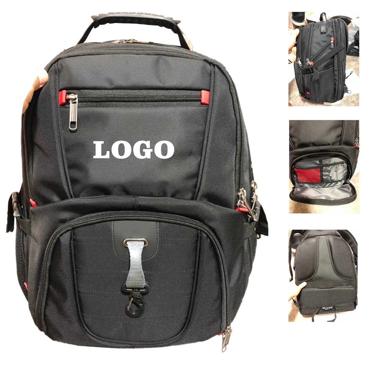 Waterproof Laptop Backpack With Charging Port MOQ 10PCS 1
