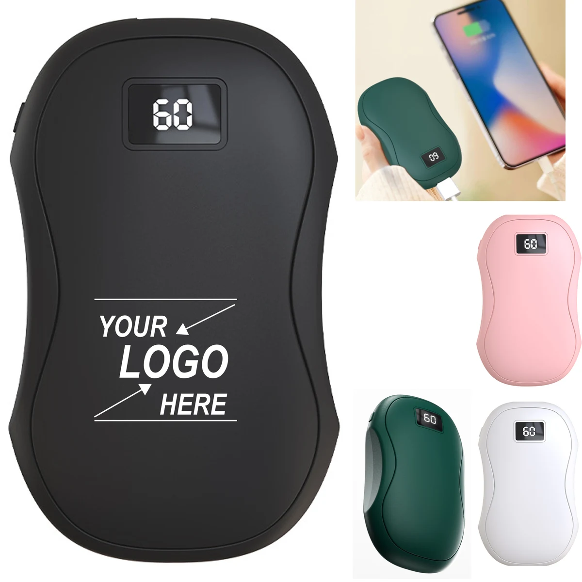 Rechargeable 4000mAh Battery Hand Warmers 1