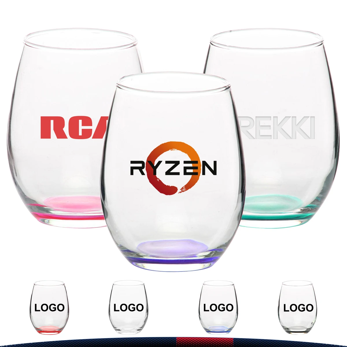 ARC 5.5 oz. Pulia Stemless Glasses 1