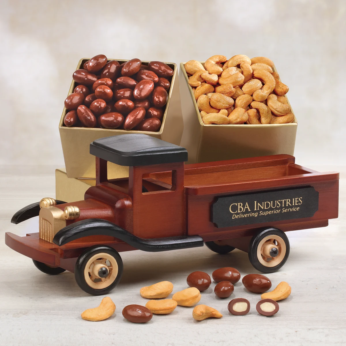 Vintage Pick-up Truck with Fancy Cashews & Chocolate Almonds 1