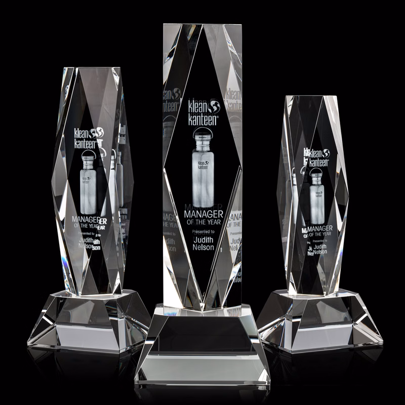 President 3D Award on Base - Clear