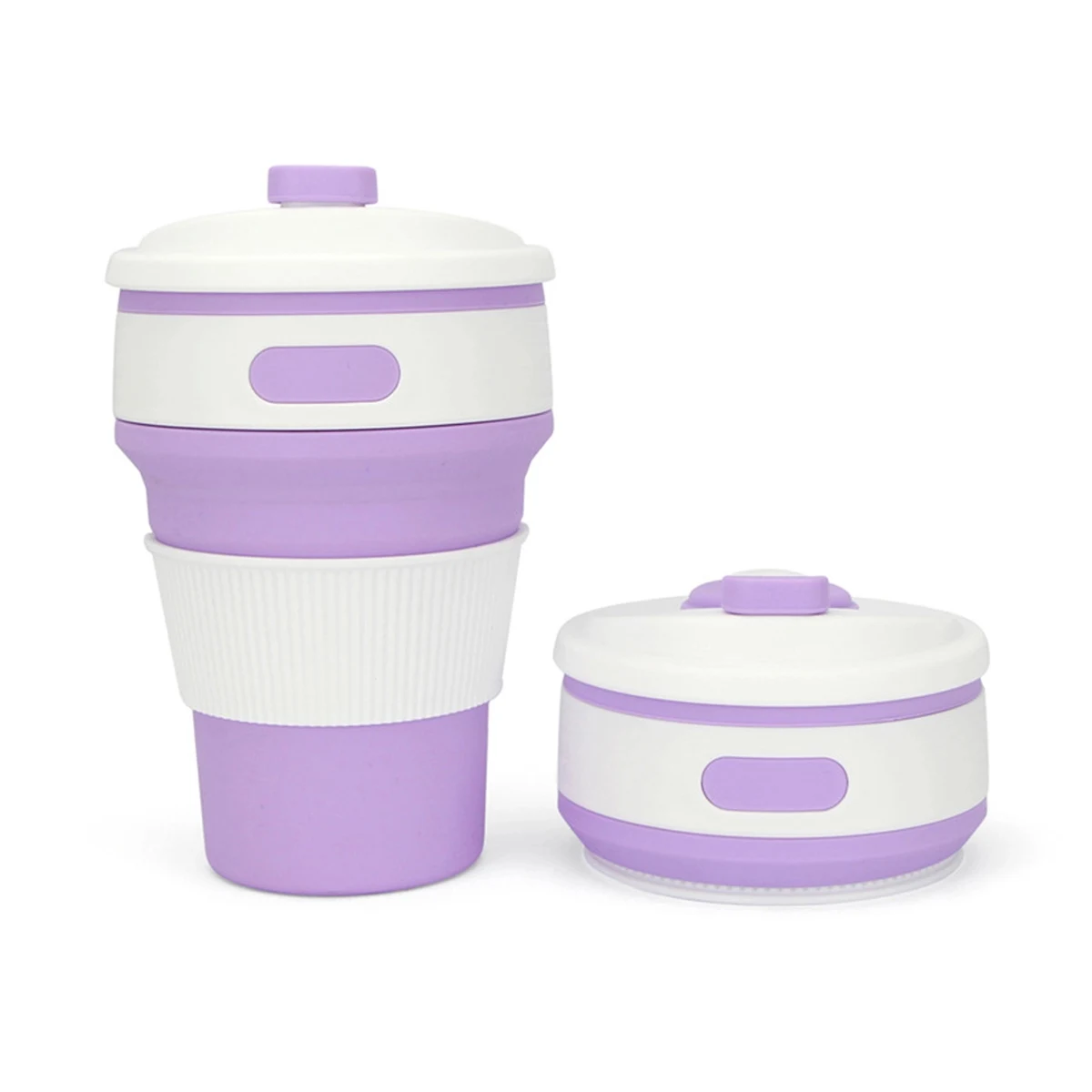 12oz Silicone Folding Coffee Cup 1