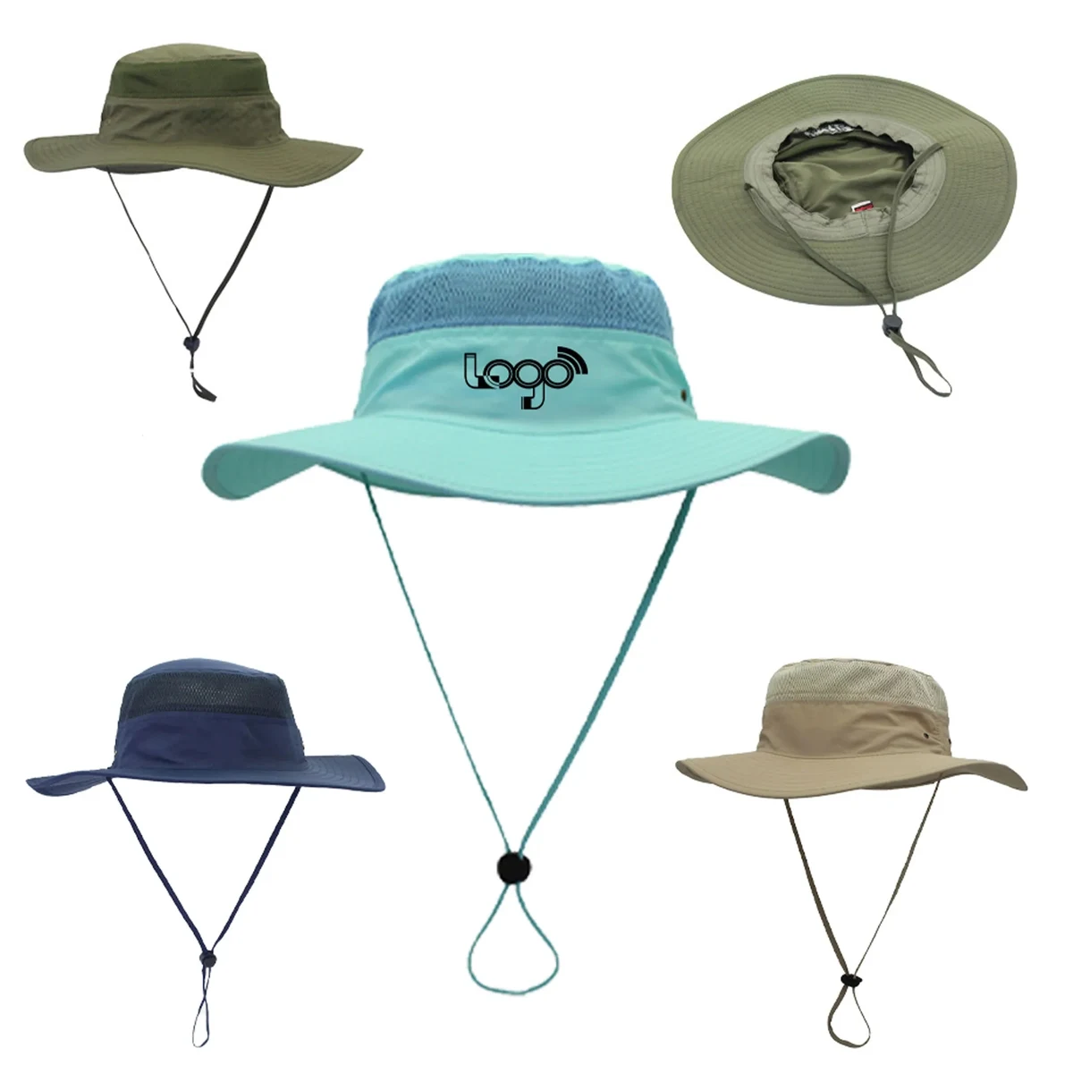 UV Protection Bucket Beach Mesh Sun Hat MOQ 50PCS 1