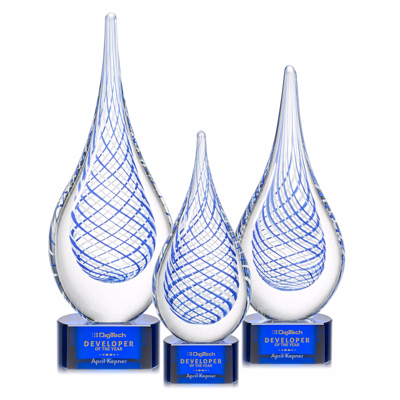 Kentwood Award on Paragon Base - Blue