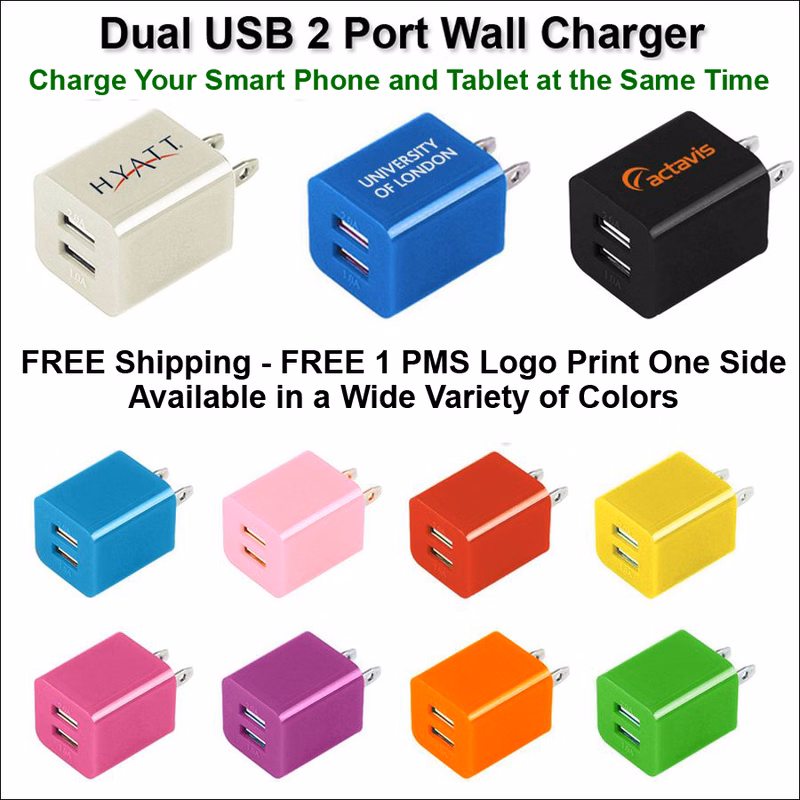 Dual USB 2 Port Wall Charger