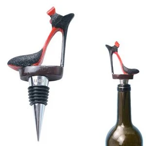 Custom Shoe Wine Cork Bottle Stopper 1