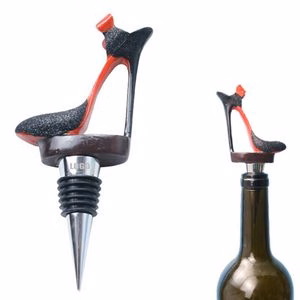 Custom Shoe Wine Cork Bottle Stopper