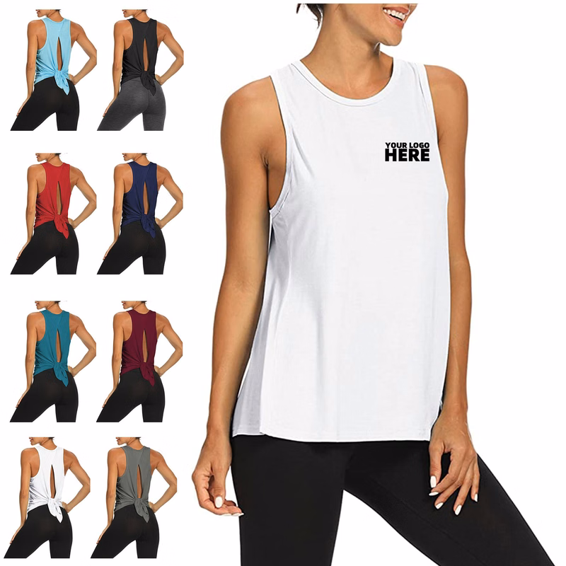 Women's Open Back Workout Top