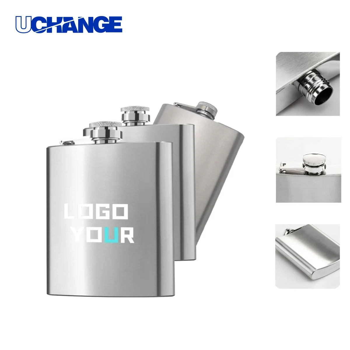 Stainless Hip Flask Container for Liquor (8Oz) 1
