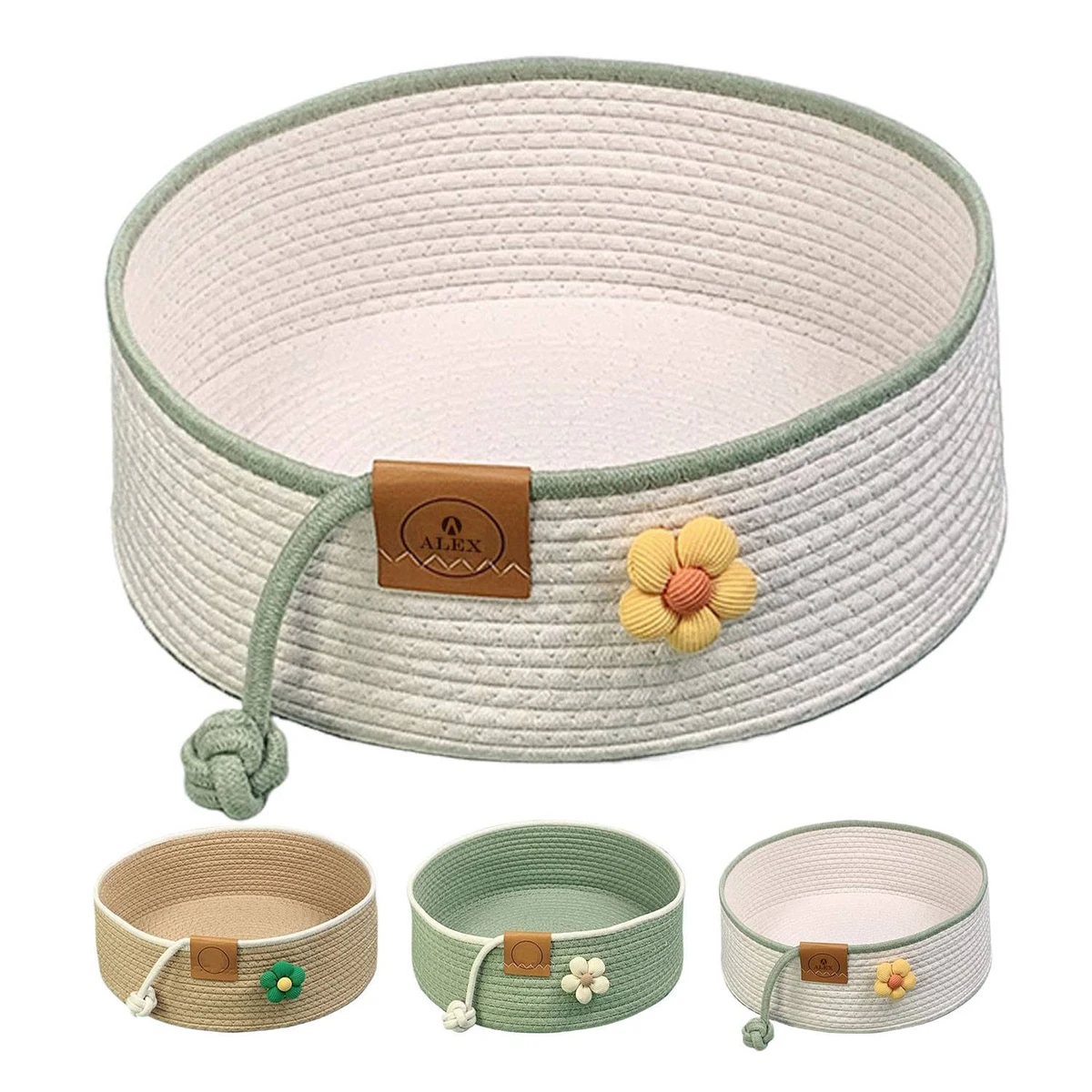 Breathable Odorless Indoor Cotton Linen Cat Bed 1