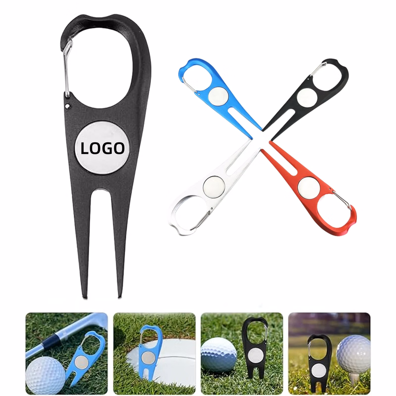 MOQ Durable Aluminum Golf Divot Tool with Magnetic Marker
