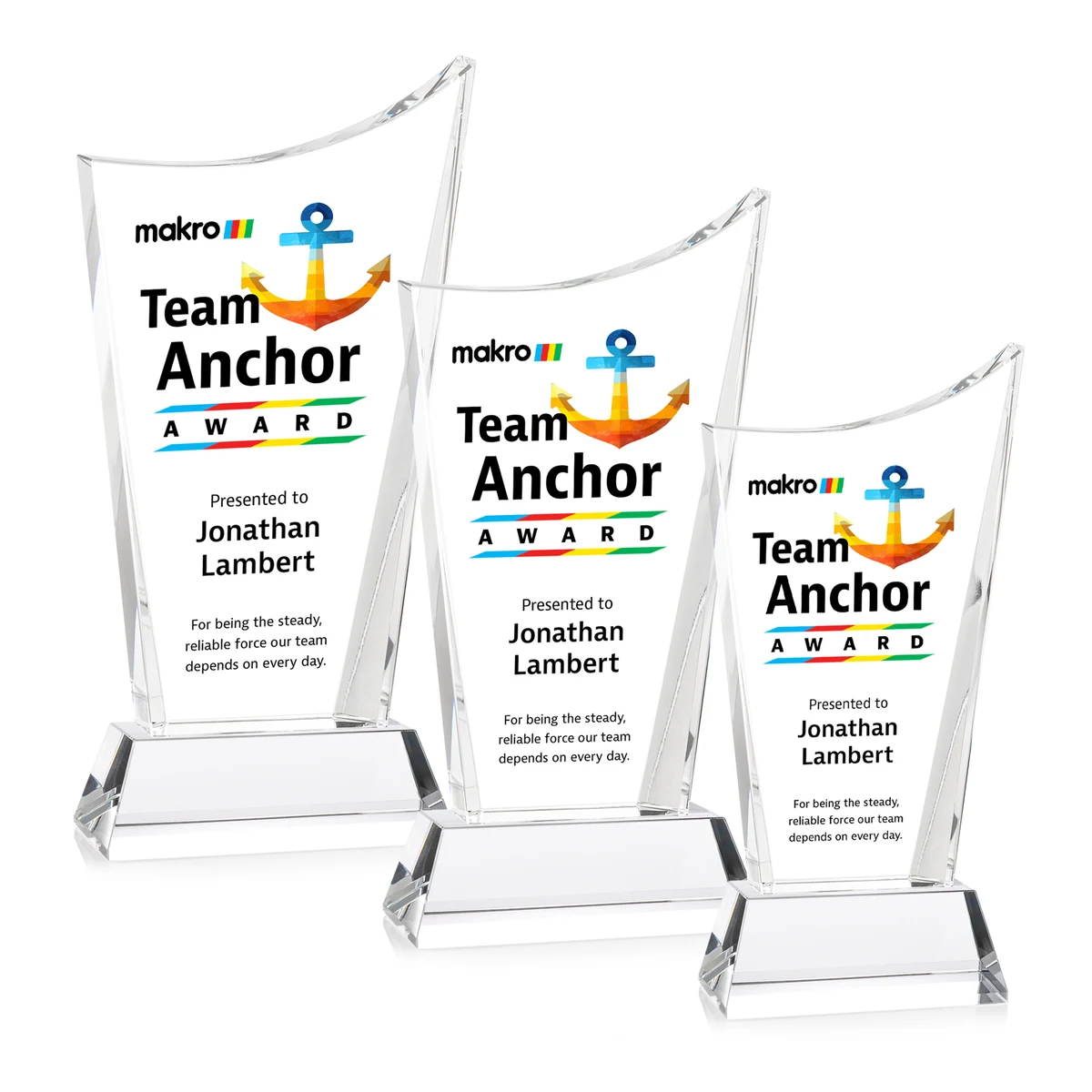 Burnett VividPrint™ Award on Newhaven Base - Clear 1