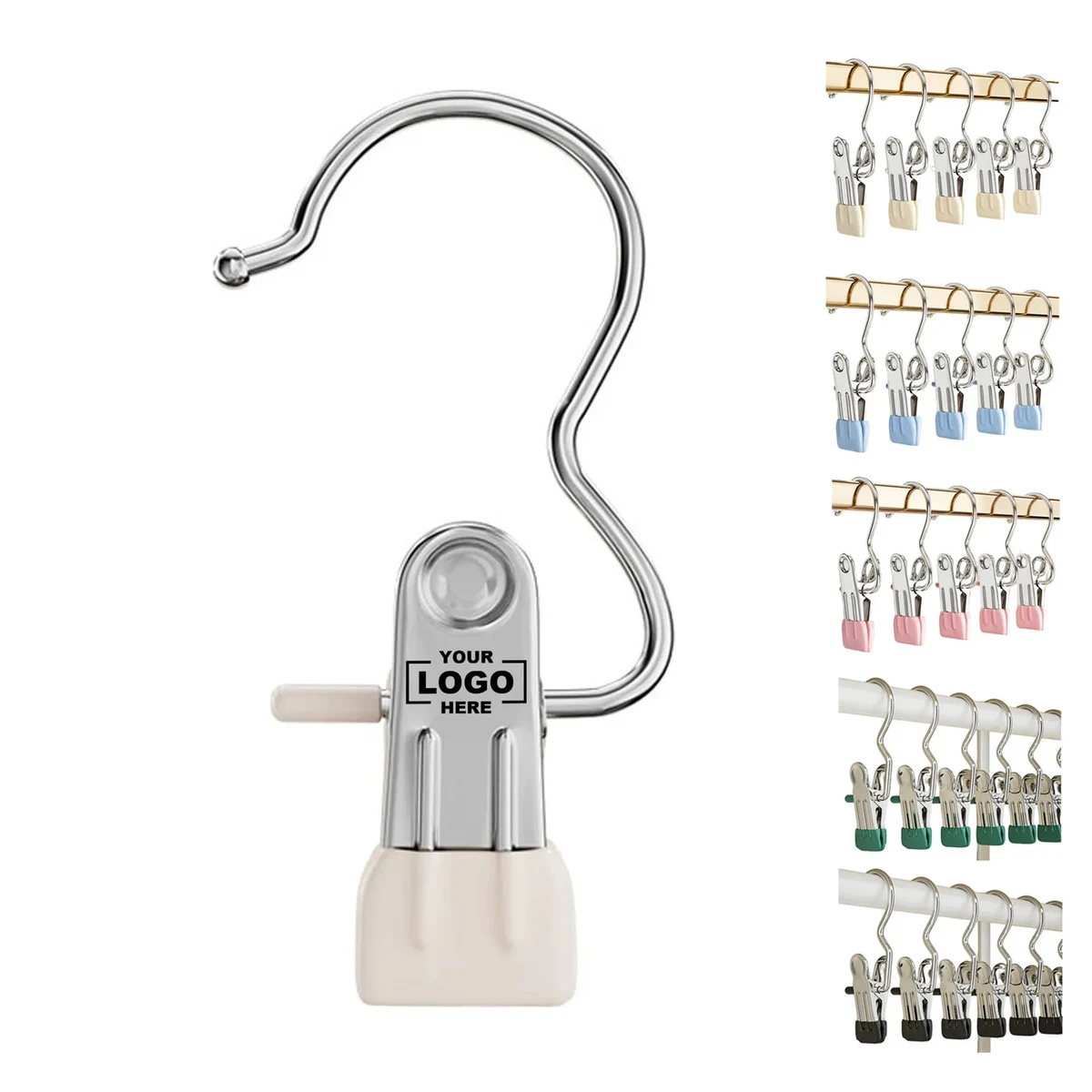 Stainless Steel Seamless Clothes Hanger Clip 1