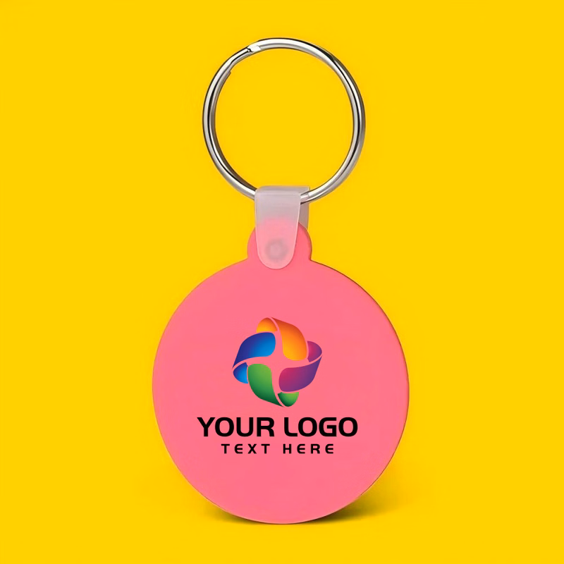 Round Shaped Silicone Keychain