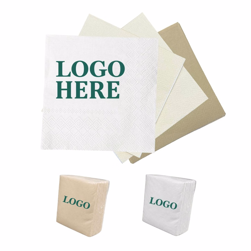 5" x 5" 2-Ply Beverage Napkins