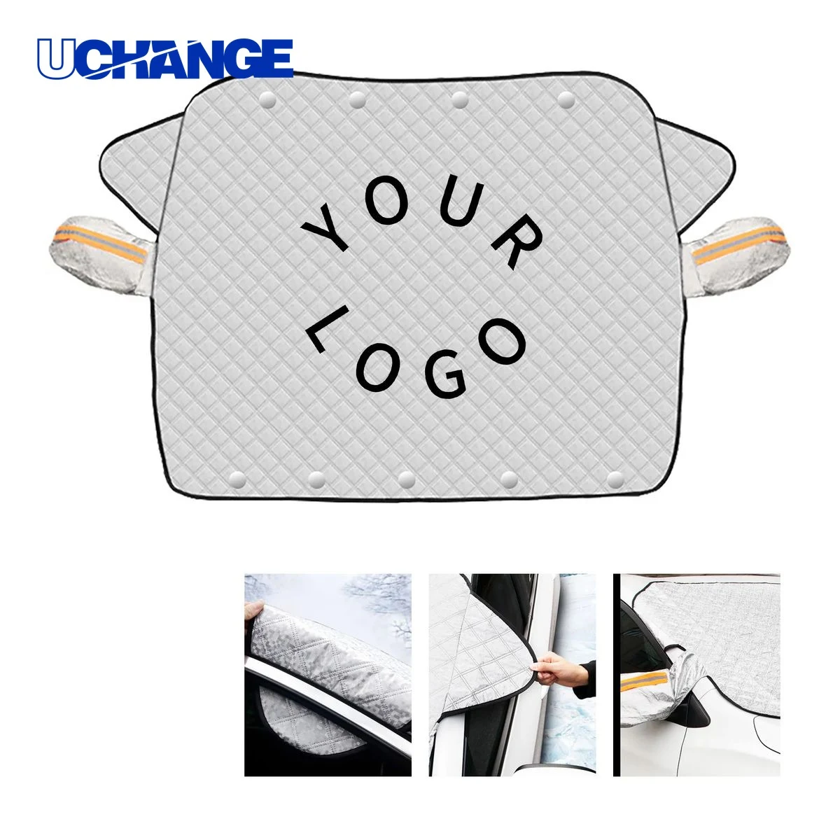 Car Windshield Snow Cover with Magnetic Edges for Vehicle Use 1