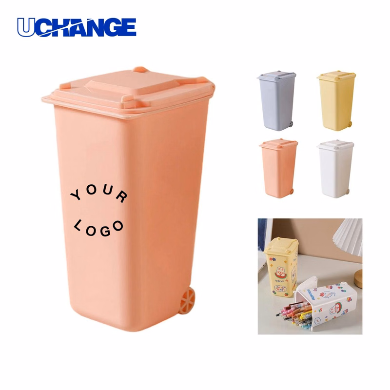 Trash Can Desk Organizer Pen Holder