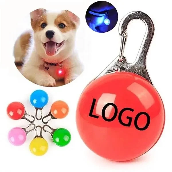 Clip-on Pet Collar Pendant Safety Light 1