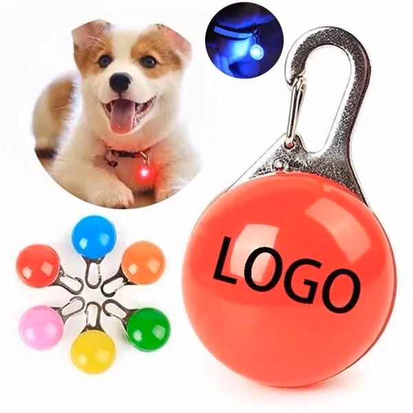 Clip-on Pet Collar Pendant Safety Light