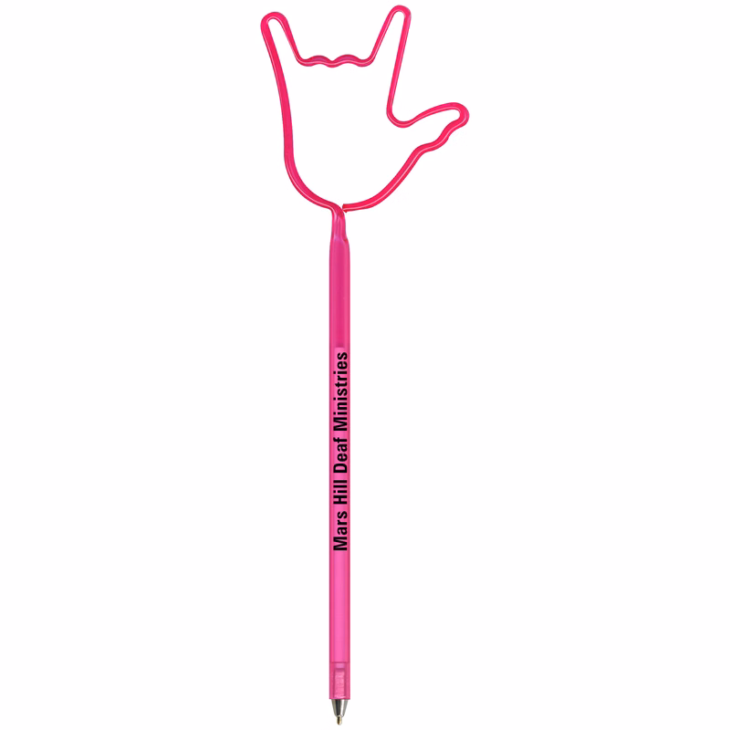 Hand Love Sign Inkbend Standard, Bent Pen