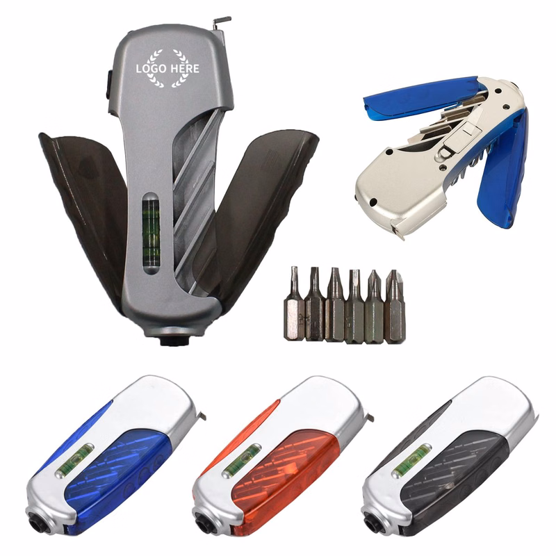 Multifunction Screwdriver Tool With LED Light And Level